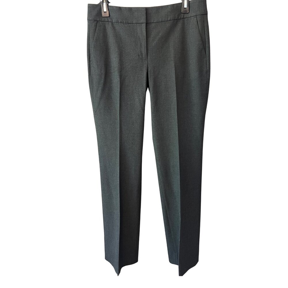 J. Crew Slim Dress Trousers in Charcoal Gray